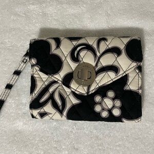 Vera Bradley turnlock wristlet in Minsk Plaid